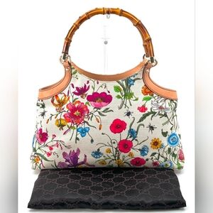 💐 Gucci Floral Bamboo Bag 💐